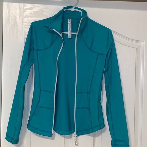Turquoise triple flip athletic jacket - Picture 1 of 4